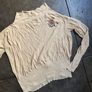 Vivienne Westwood 2014 Longsleeve Unisex Thin stretchy Vegetable Oil Mock neck